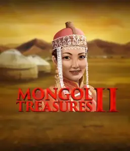 Step into the vibrant culture of Mongolia with Mongol Treasures 2 slot by Endorphina, highlighting a stunning Mongolian woman dressed in traditional attire against a golden Mongolian steppe backdrop. This image portrays the spirit of Mongolian tradition, delivering a memorable cultural journey. 